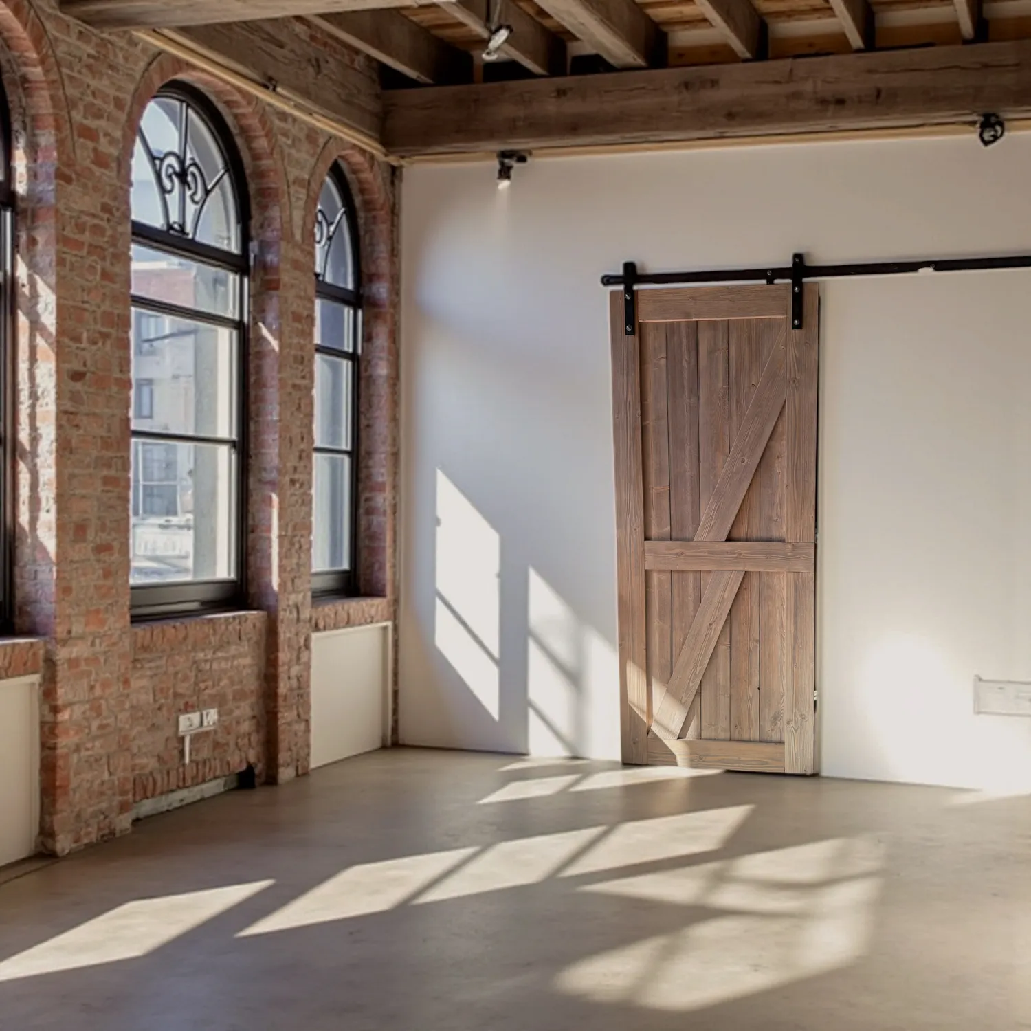 XLAB Design porta scorrevole legno Rustic Grey su misura