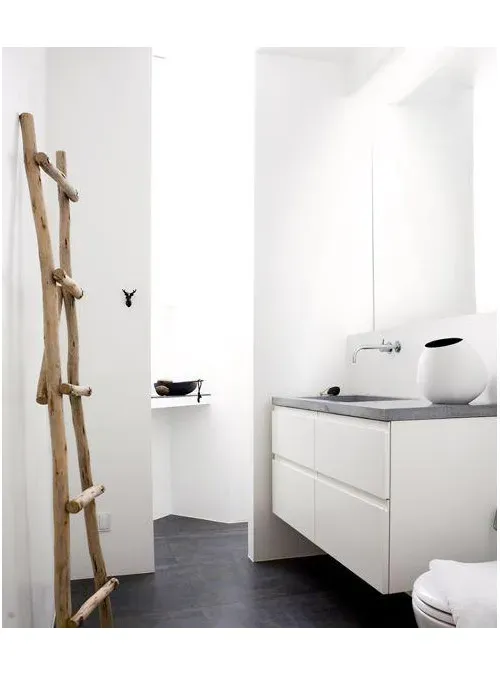XLAB Design Fagiolina scaletta bagno legno castagno