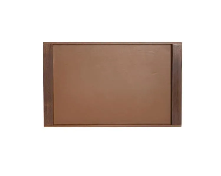 Maitland Smith Large Saddle vassoio pelle 53 cm