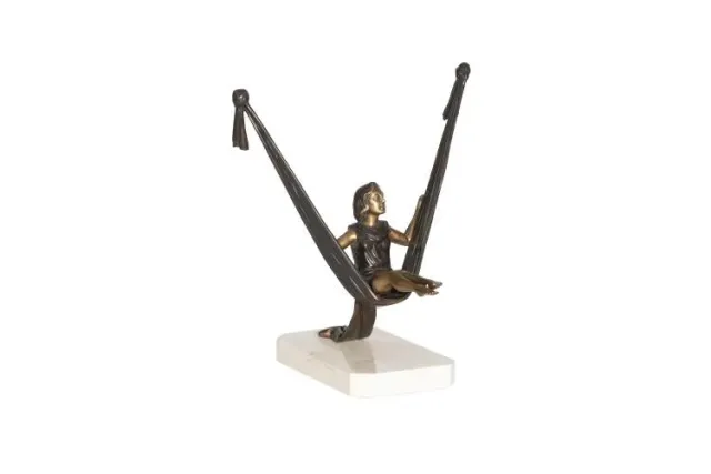 Maitland Smith Suspension scultura altalena ottone