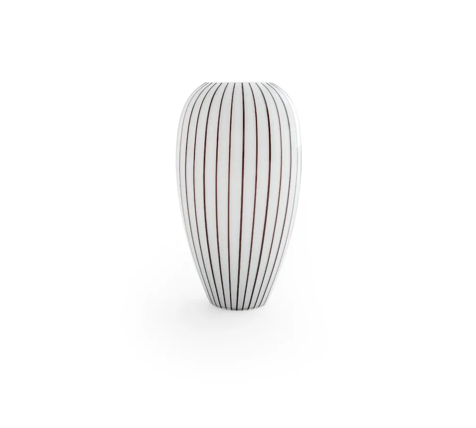 Morica Design Stripe Vaso Vetro Mille Righe Nero