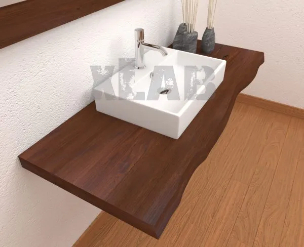 XLAB Denise piano lavabo legno massello rustico