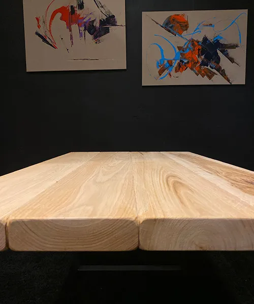 XLAB Design Otto tavolo legno 120x80 cm gambe ferro