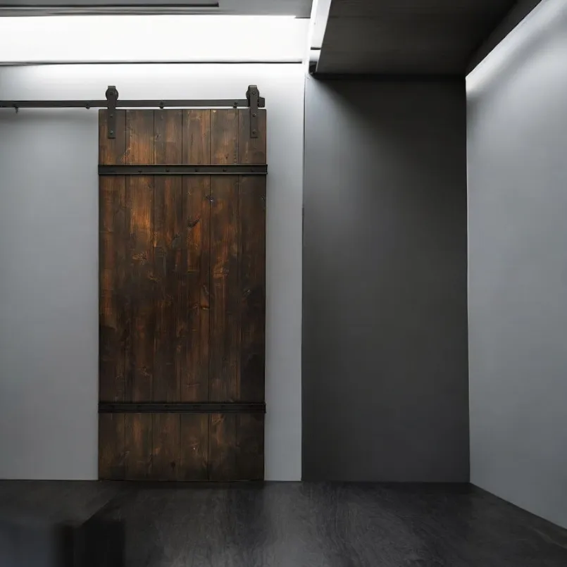 XLAB Barndoor porta scorrevole legno ferro 100x220 cm