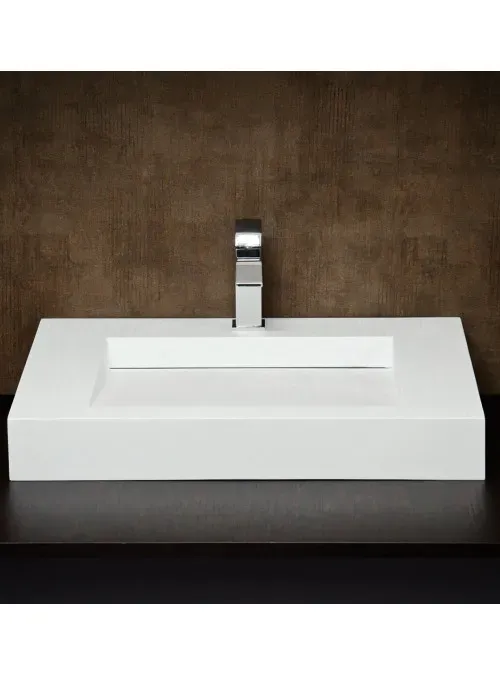 XLAB Design Guggenheim lavabo sospeso resina rettangolare