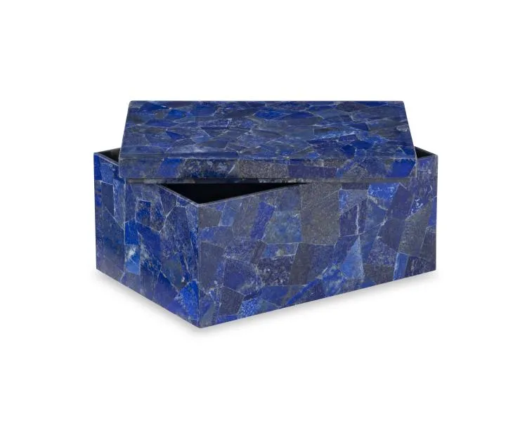 Maitland Smith Large Lapis scatola lapislazzuli grande blu