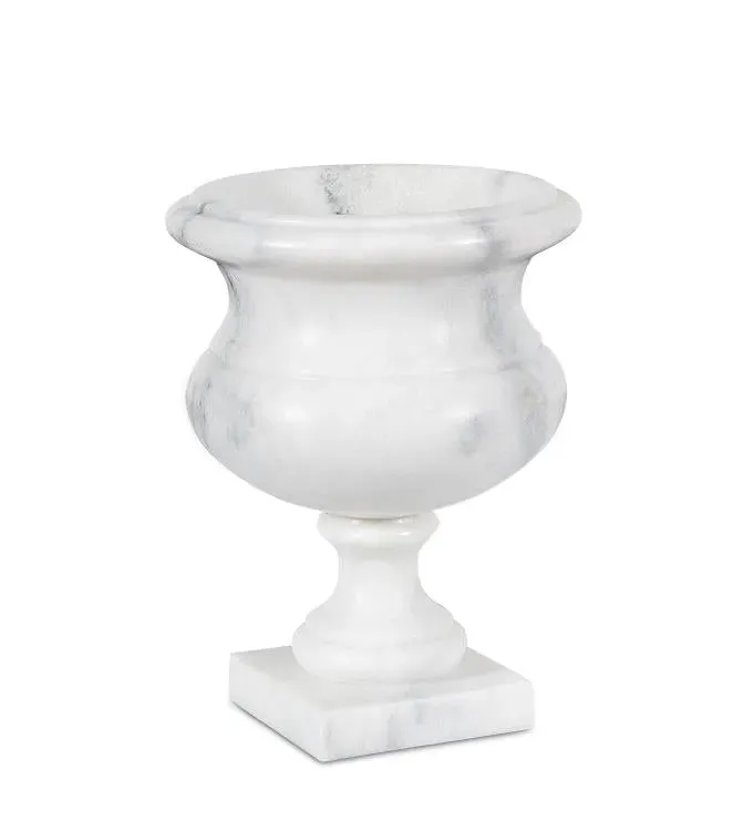 Maitland Smith Ambaji vaso marmo avorio 33 cm