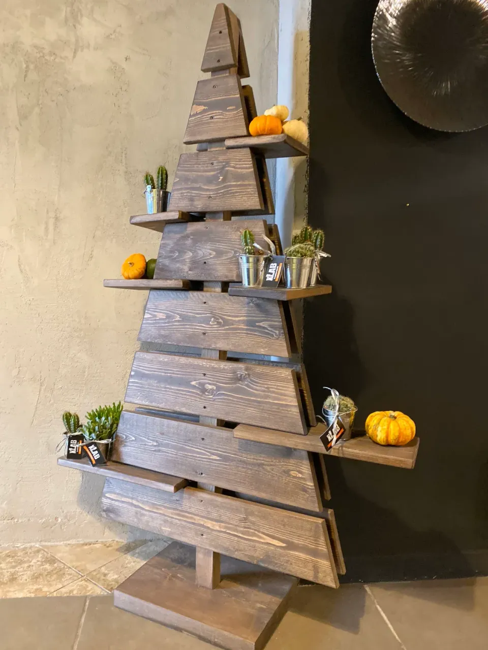 XLAB Design Albero di Natale legno con mensole design