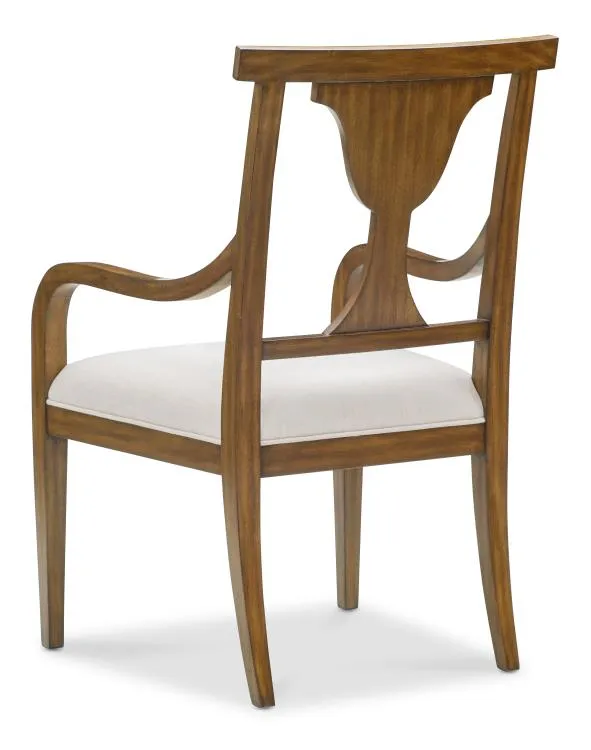 Maitland Smith Heppleford sedia pranzo mogano con braccioli