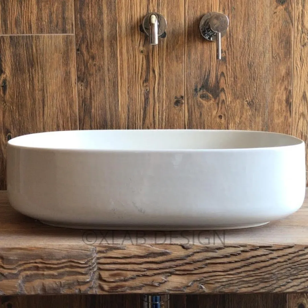 XLAB Design Pollina mensola bagno legno rustico appoggio