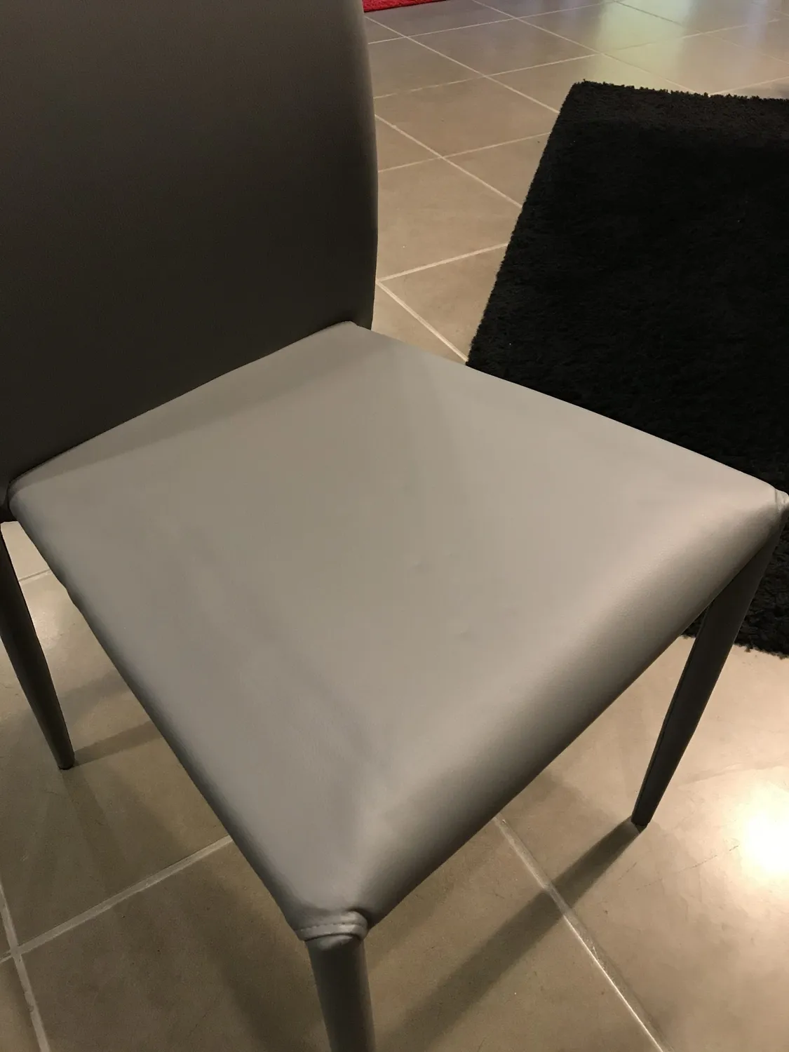 XLAB Design Steve set 6 sedie ecopelle grigio