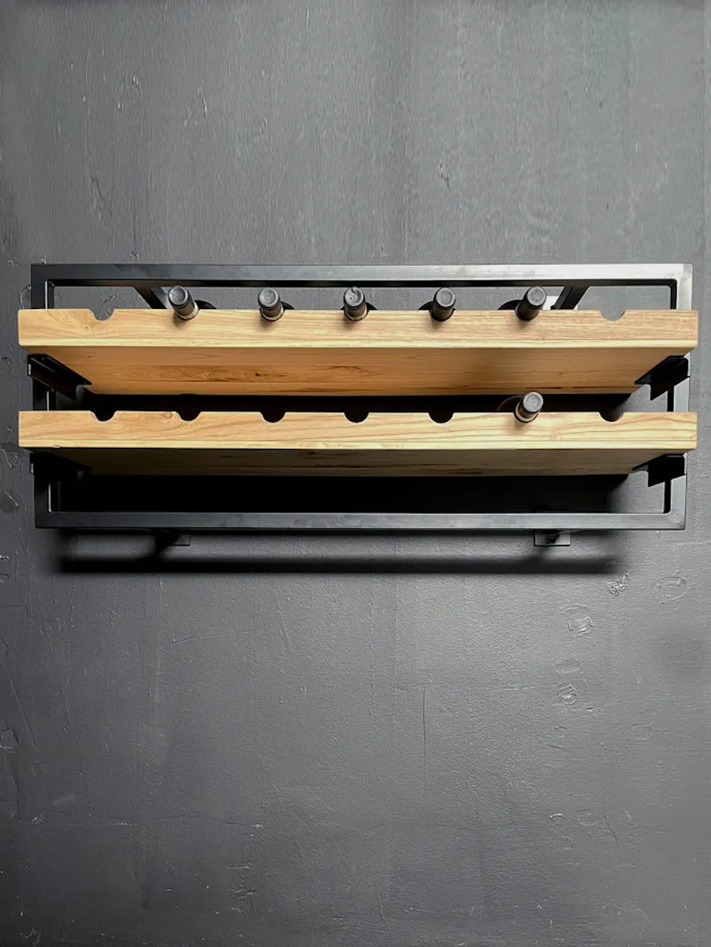 XLAB Design Wine Frame portabottiglie parete 14 bottiglie legno ferro