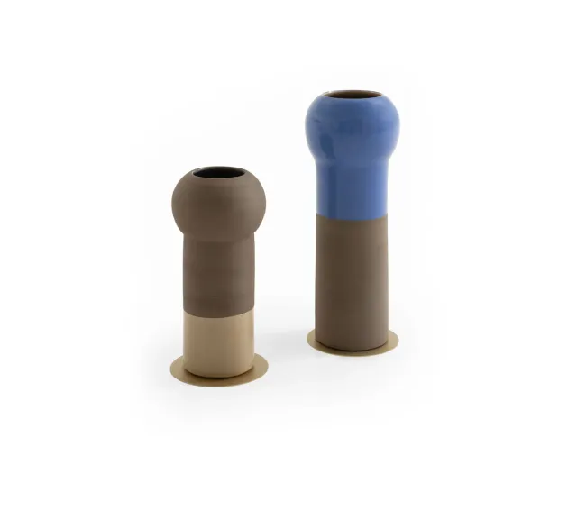 Morica Design Ibisco Jardin Arctique vaso argilla blu