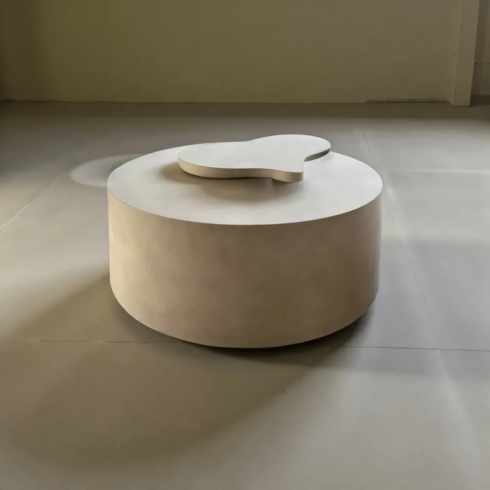 XLAB Design Concrete Air Tavolino Rotondo Microcemento 80 cm