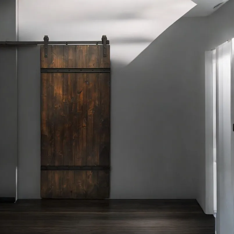 XLAB Barndoor porta scorrevole legno ferro 100x220 cm