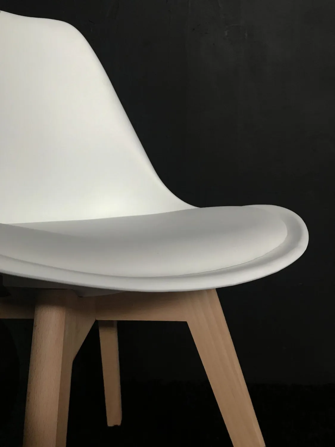 XLAB Design White set 4 sedie bianche seduta imbottita