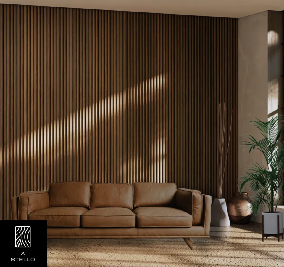 XLAB Design rivestimento parete listelli legno teak 100x260