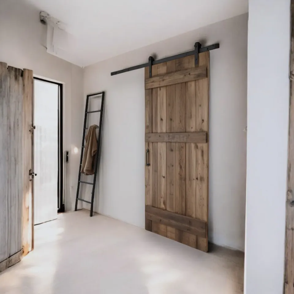 XLAB Design Mod.90 porta scorrevole legno massello barndoor