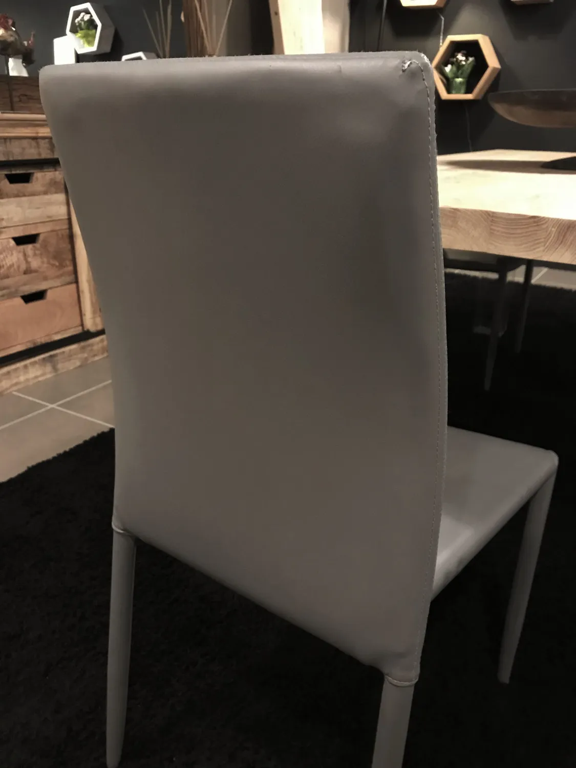 XLAB Design Steve set 6 sedie ecopelle grigio