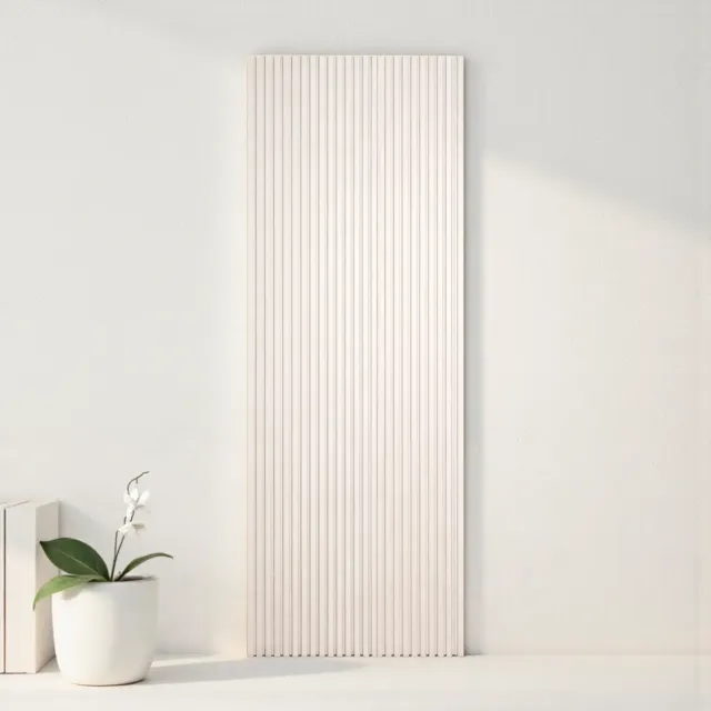 XLAB Design Ghost porta scorrevole bianca listelli legno
