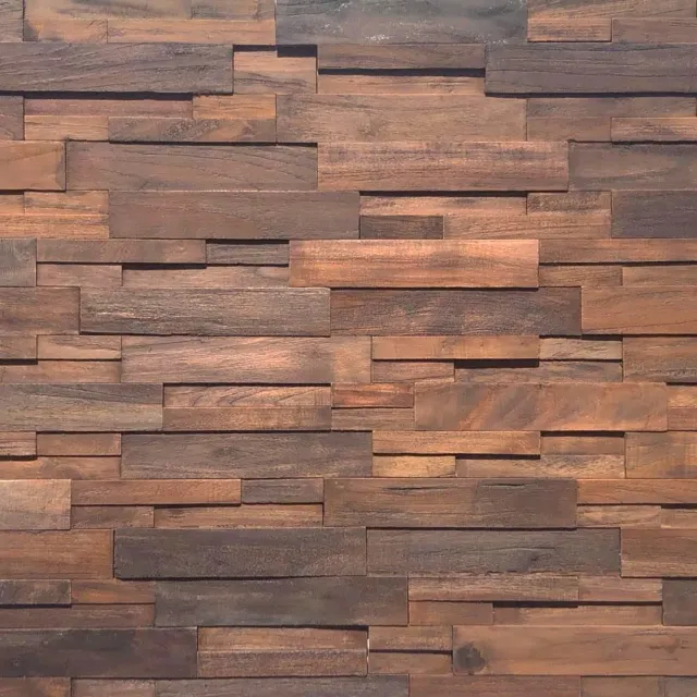 XLAB Design Noce pannello parete legno 100x100 recupero