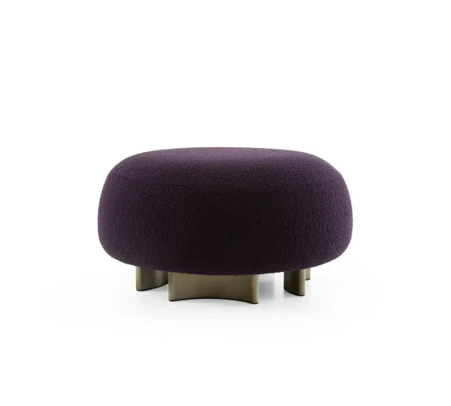 Morica Design Punto e Virgola pouf sfoderabile base legno