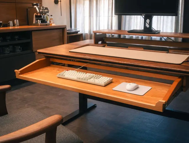 Wyrmwood Modular Desk Central Drawer cassetto tastiera scorrevole
