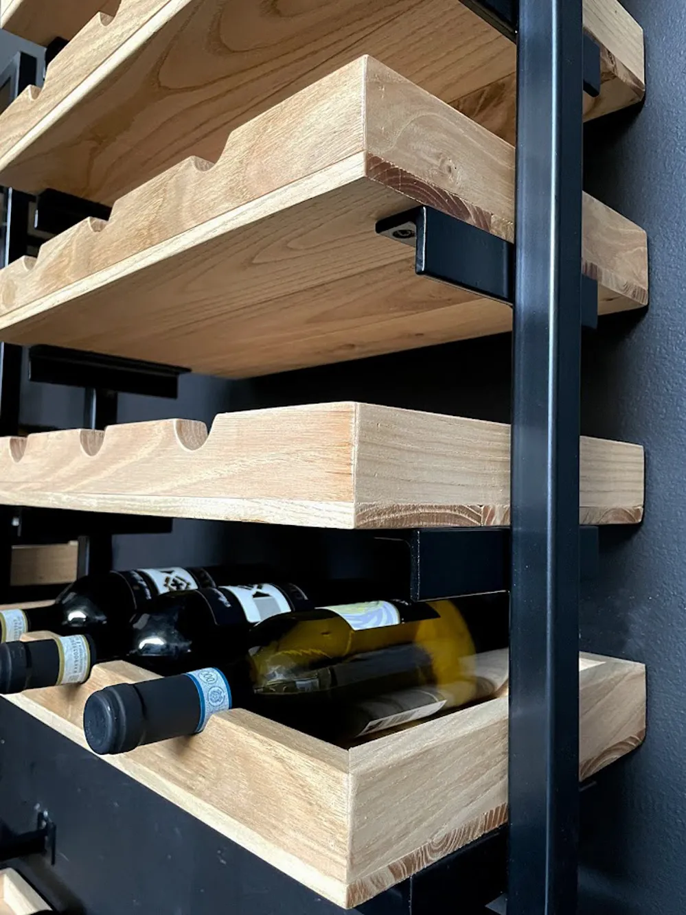 XLAB Design Wine Frame portabottiglie parete 15 bottiglie legno