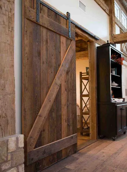 XLAB Design Sean porta scorrevole legno grezzo industriale