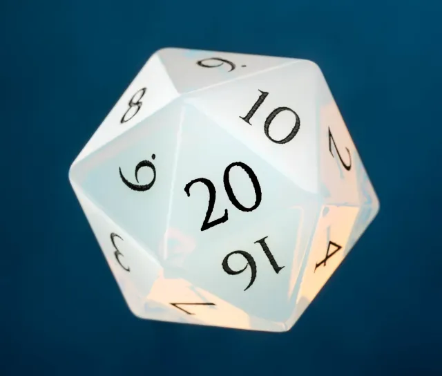 Wyrmwood Opalite Dice set dadi vetro opalite