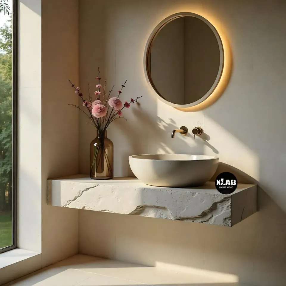 XLAB Design Arctic Top Piano Lavabo Sospeso 140x50 bianco