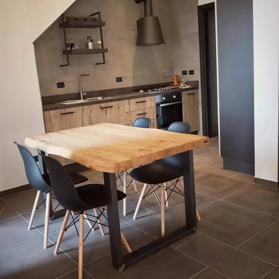 XLAB Design MK Jason tavolo cucina 120x80 industriale