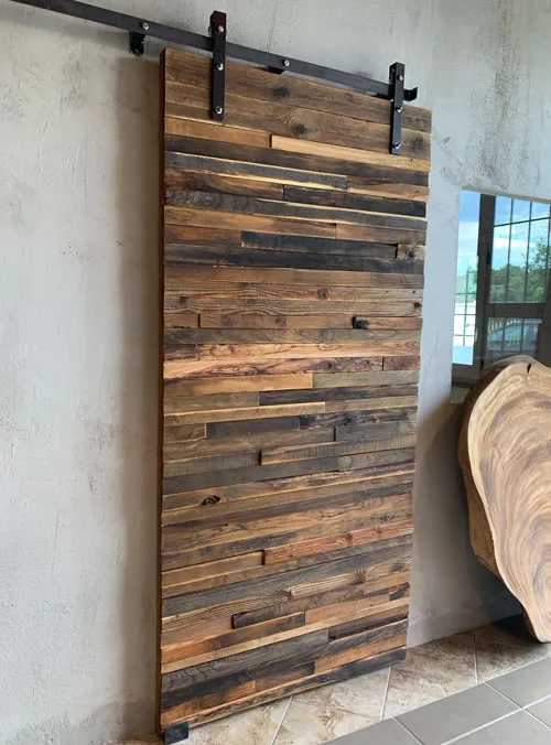 XLAB Design Fabius porta scorrevole legno recupero barn door