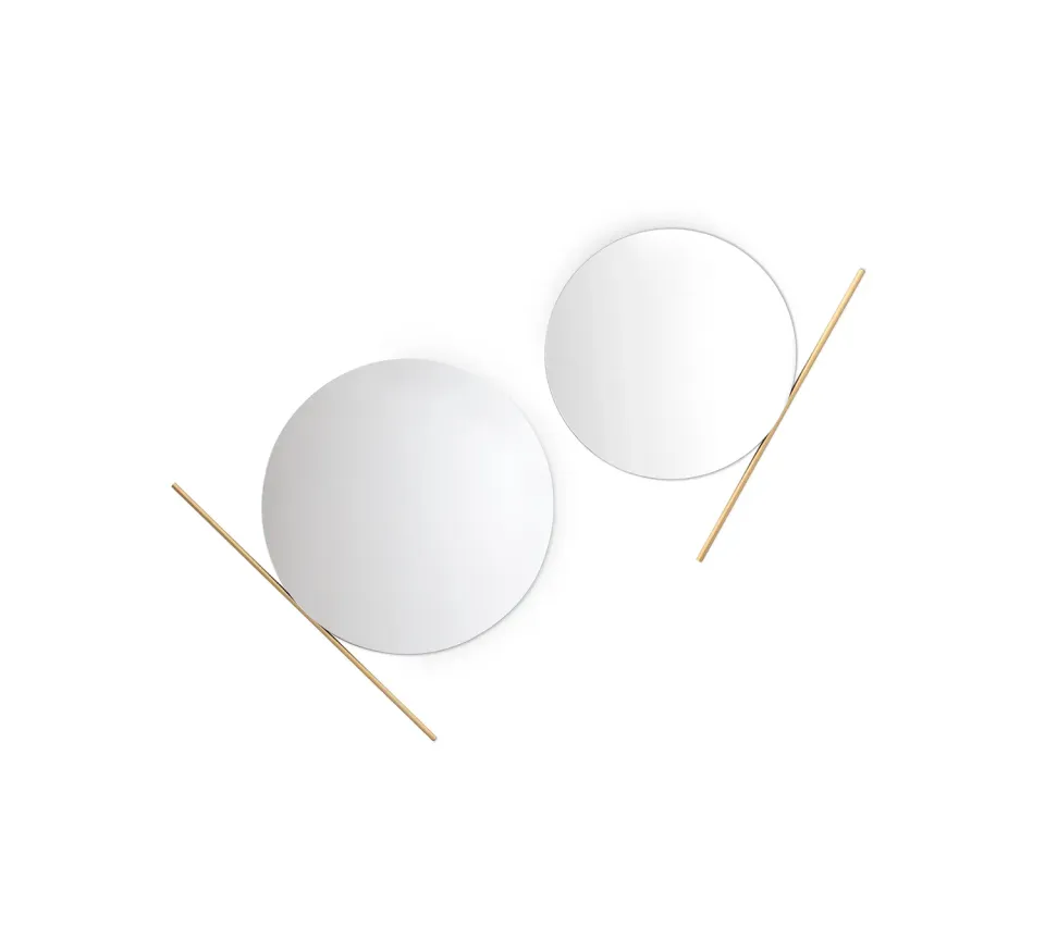 Morica Design Chic specchio argento finitura ottone