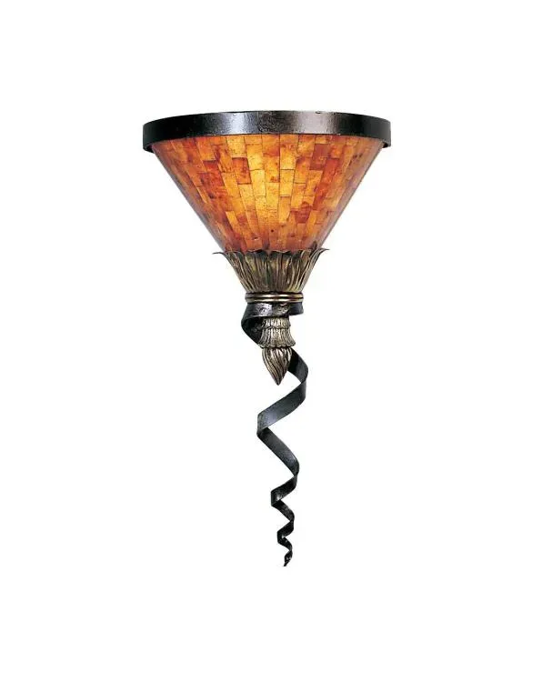 Maitland Smith Twisty applique ferro ottone