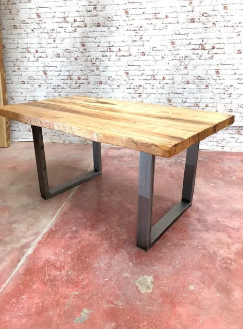 XLAB Design Nathan tavolo cucina legno massello grezzo