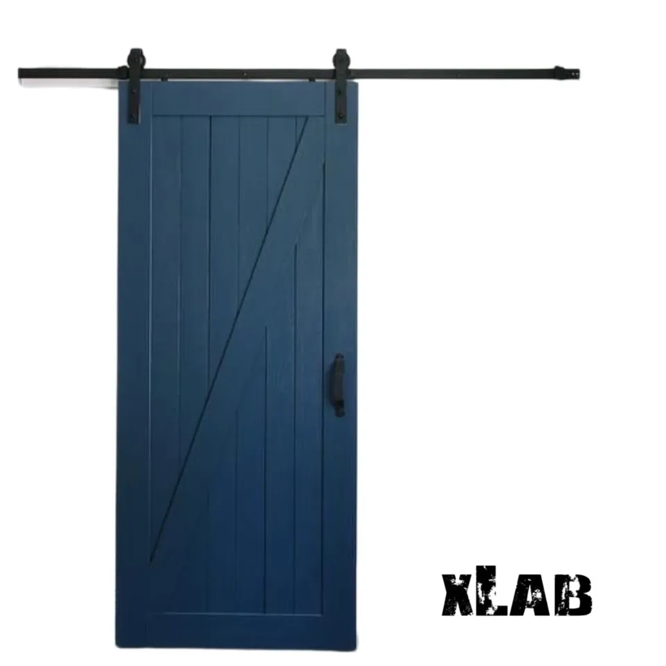 XLAB Design Barndoor porta scorrevole blu oceano 100x220 legno