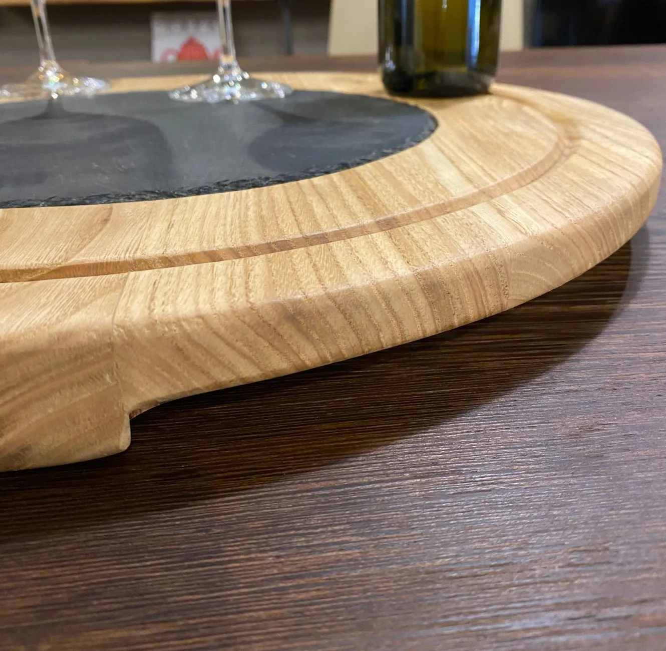 XLAB Design tagliere tavolo legno vassoio ardesia 45 cm
