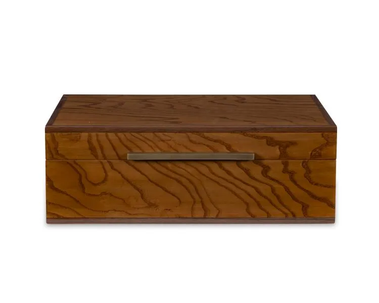 Maitland Smith Walnut Brass scatola noce ottone feltro