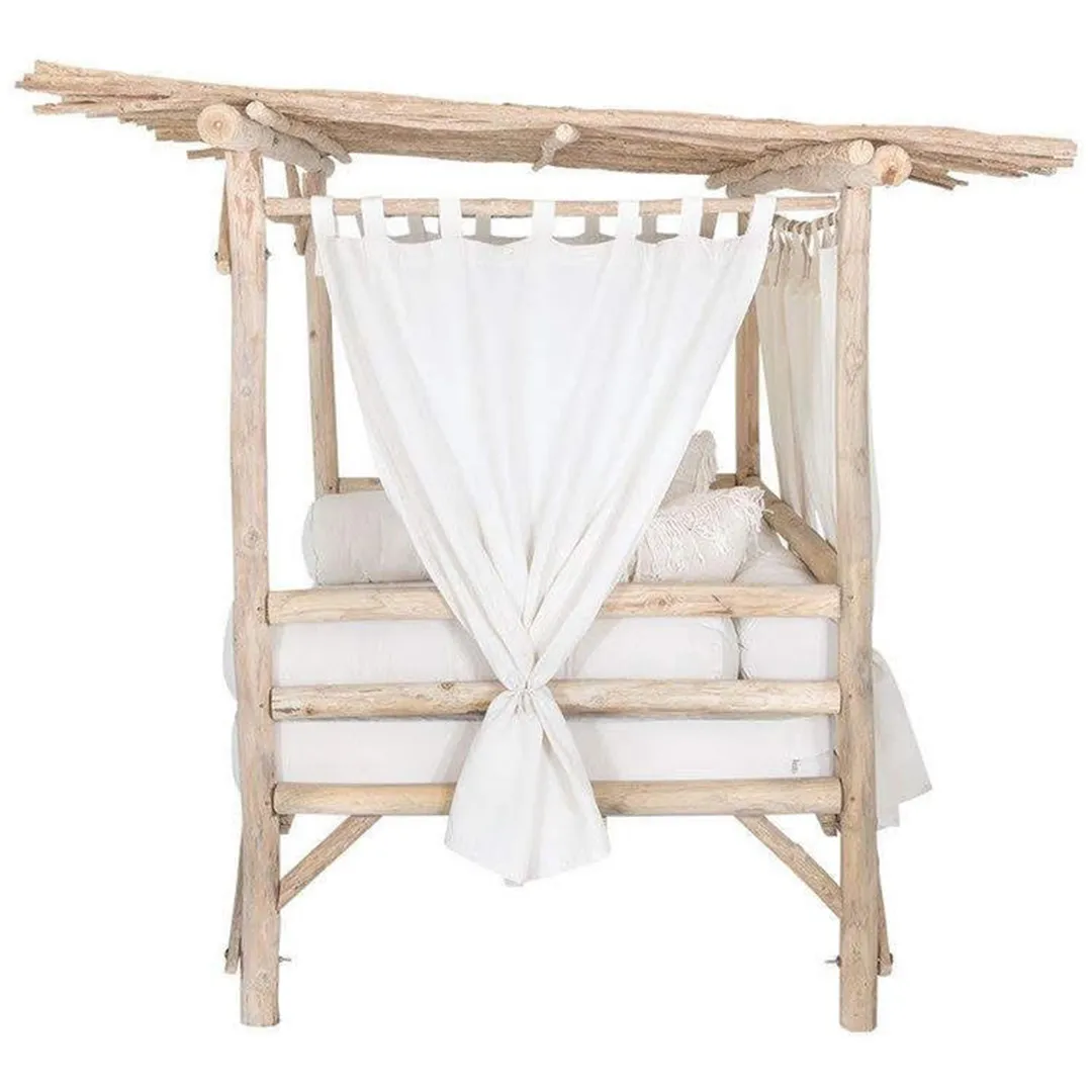 XLAB Design Ventotene divano letto baldacchino legno marino recupero