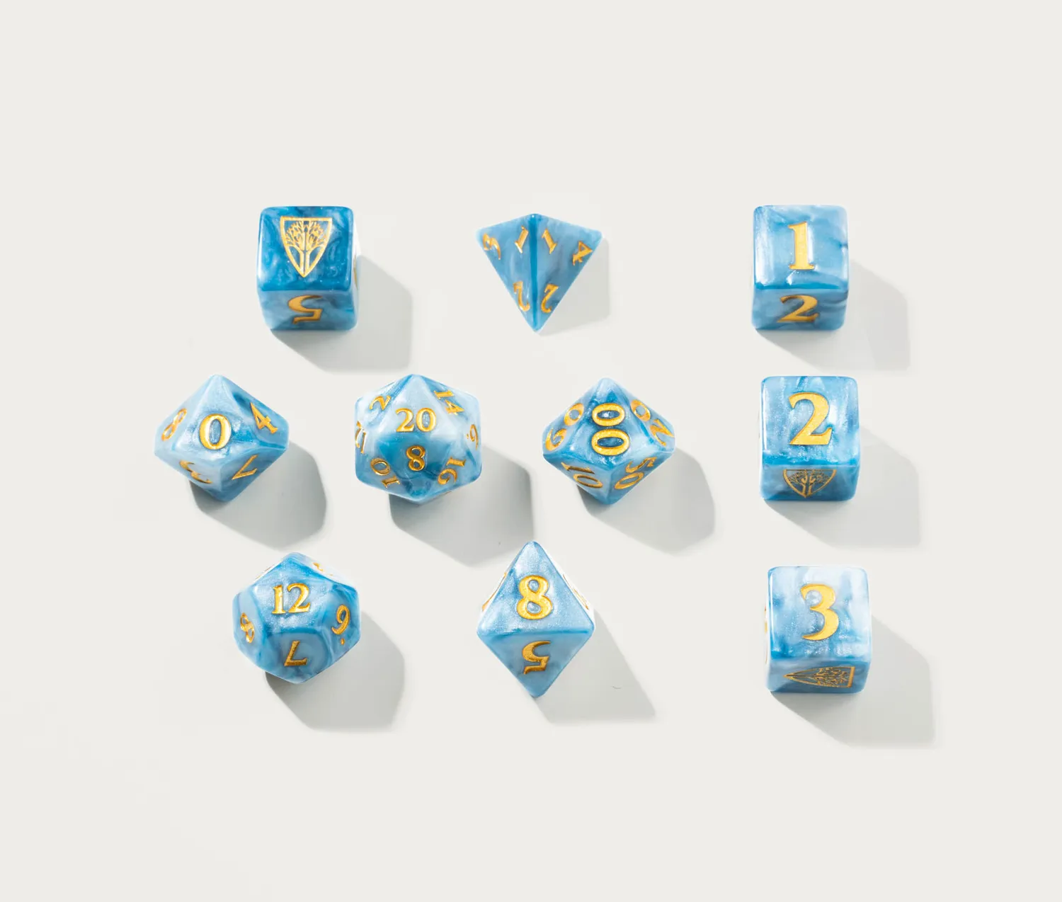 Wyrmwood Nimbus Dice dadi resina set 10 pezzi