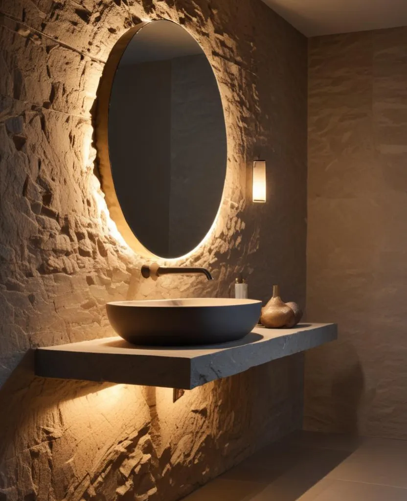 XLAB Design Creta Piano Lavabo 140x50x15 bianco crema
