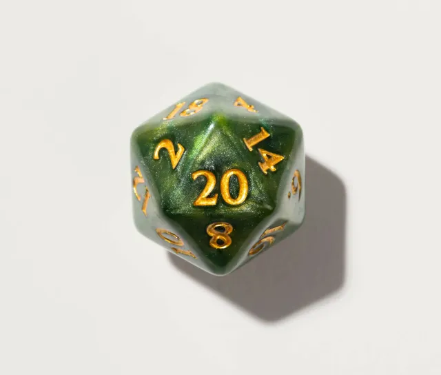 Wyrmwood Verdant set dadi 10 pezzi resina verde