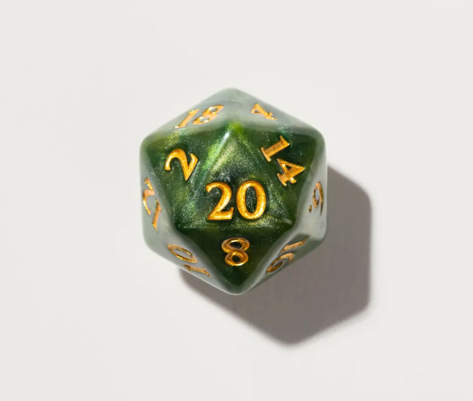 Wyrmwood Verdant set dadi 10 pezzi resina verde