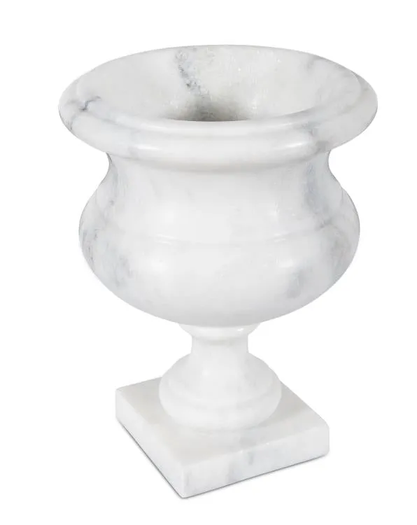 Maitland Smith Ambaji vaso marmo avorio 33 cm