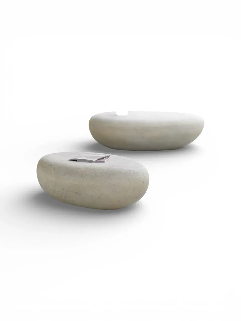 XLAB Design River Stones Coppia Tavolini Microcemento