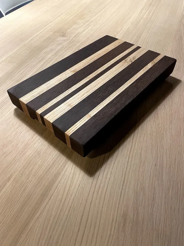 XLAB Design Barcode tagliere cucina legno massello fatto a mano