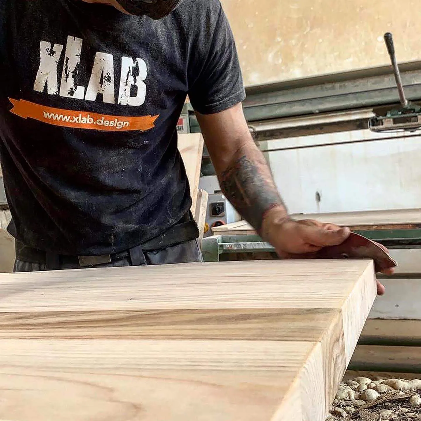 XLAB Design Castagno Mensola Bagno Legno 150x50 Rustico
