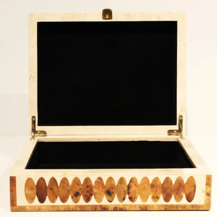 Maitland Smith Stonely Box scatola pietra 33 cm