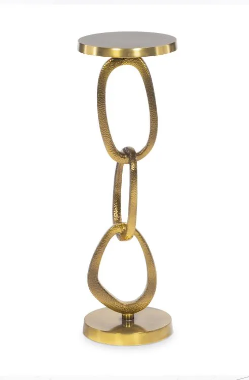 Maitland Smith Links tavolino ottone martellato 20 cm
